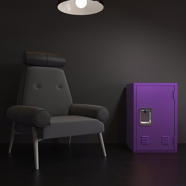 Purple Children's Cabinet