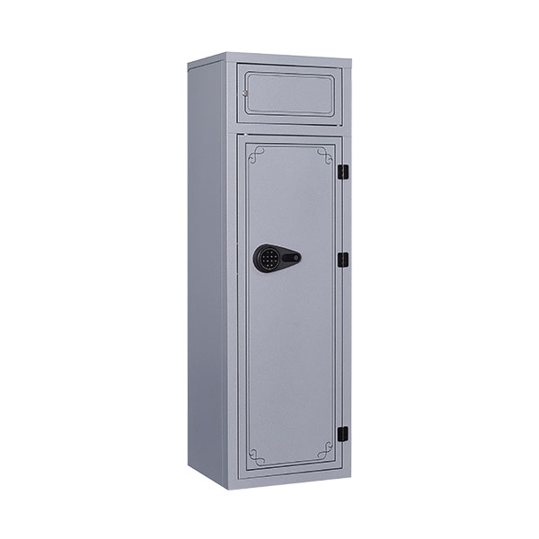 1400 Gray Double Door Gun Cabinet