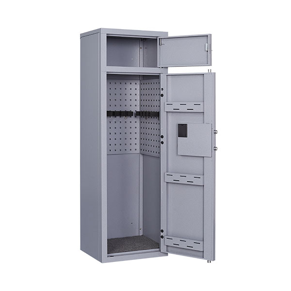 1400 Gray Double Door Gun Cabinet