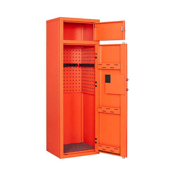 1400 Orange Double Door Gun Cabinet