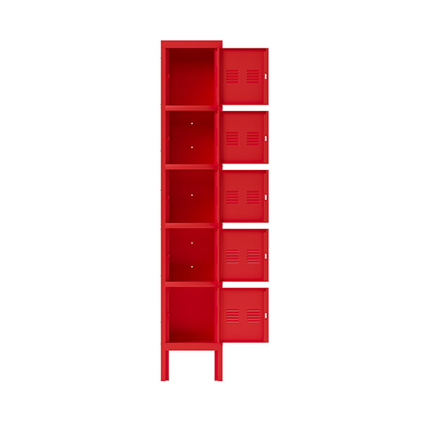 Red Five-door Locker