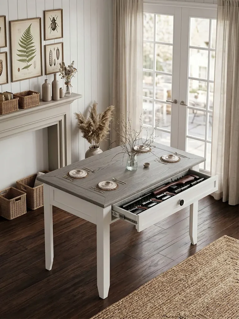 Dining-table with Hidden Safe CF05